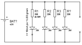 shema pa pomnozi koliko ledica toliko puta 18 mA i znaces koliko ce trositi brzo bateriju