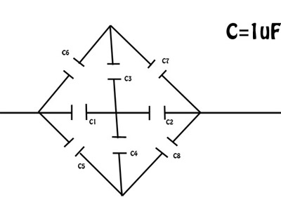 shema povezanosti kondenzatora